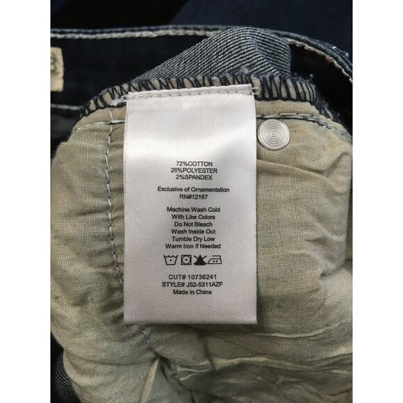 Thread Market 7/28 Bootcut Jeans Red & White Accent Thread Steers on Pockets - Picture 5 of 5